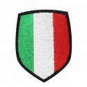 Scudetto Italia tricolore con supporto in velcro